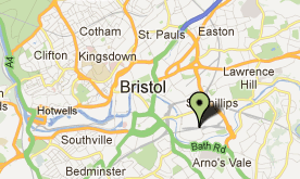 Map of Bath Wholesale Fruiterers Ltd in Bristol